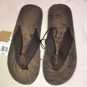 𝅺BIOWORLD Brown Flip flop sandals
